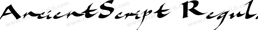 AncientScript Regular字体转换